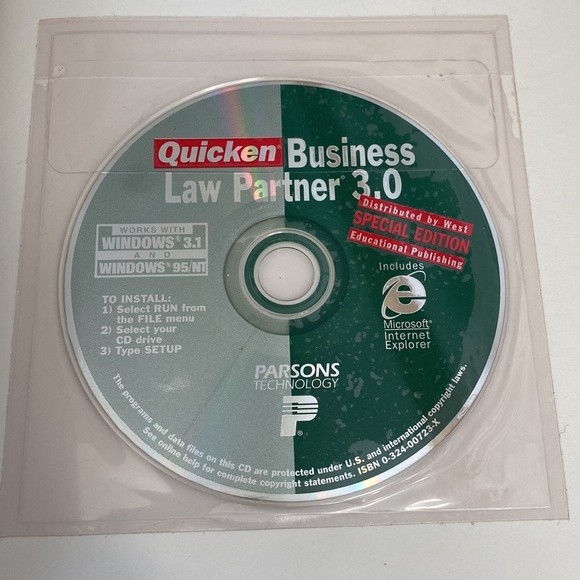 Vintage 1990s Business Law and The Legal Environment study guide book with CD - Picture 3 of 5